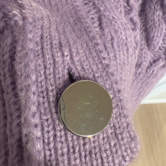 The Kooples Lilac Cable Knit Cardigan. Mix Mohair. Size L/XL. NWT.  MSRP $345 - Picture 3 of 6